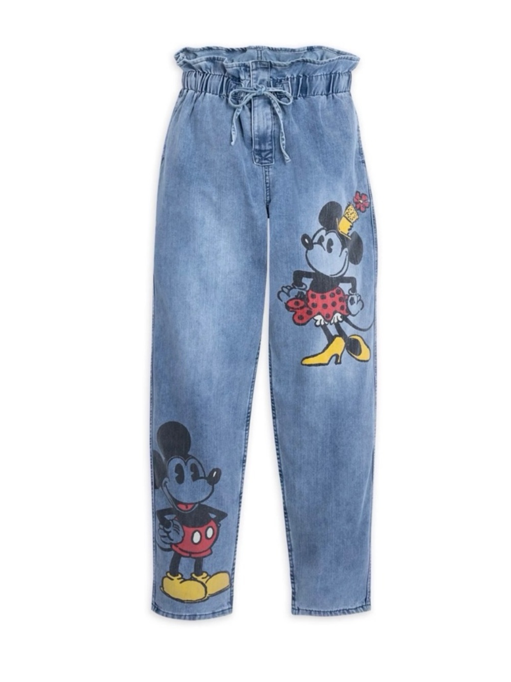 Disney Parks Her Universe Minnie And Mickey Light Blue Denim Jeans Size M